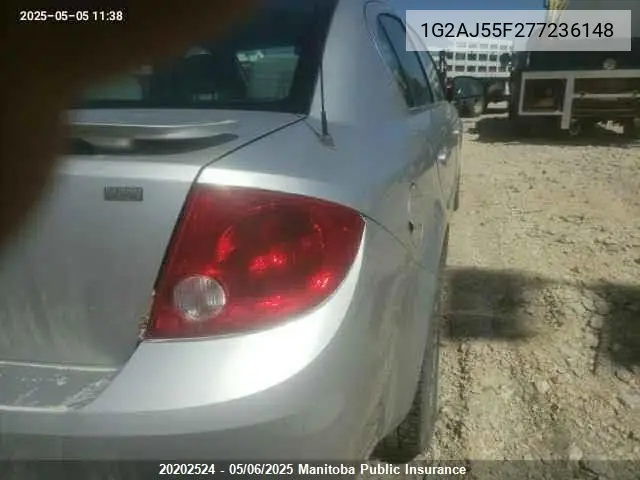 2007 Pontiac G5 VIN: 1G2AJ55F277236148 Lot: 20202524