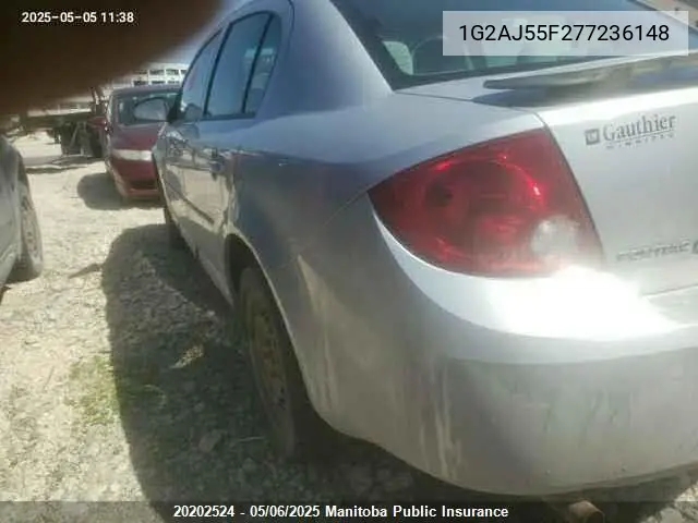 2007 Pontiac G5 VIN: 1G2AJ55F277236148 Lot: 20202524