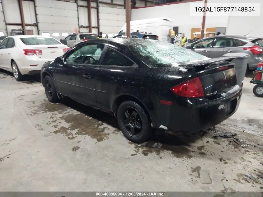2007 Pontiac G5 VIN: 1G2AL15F877148854 Lot: 40985694