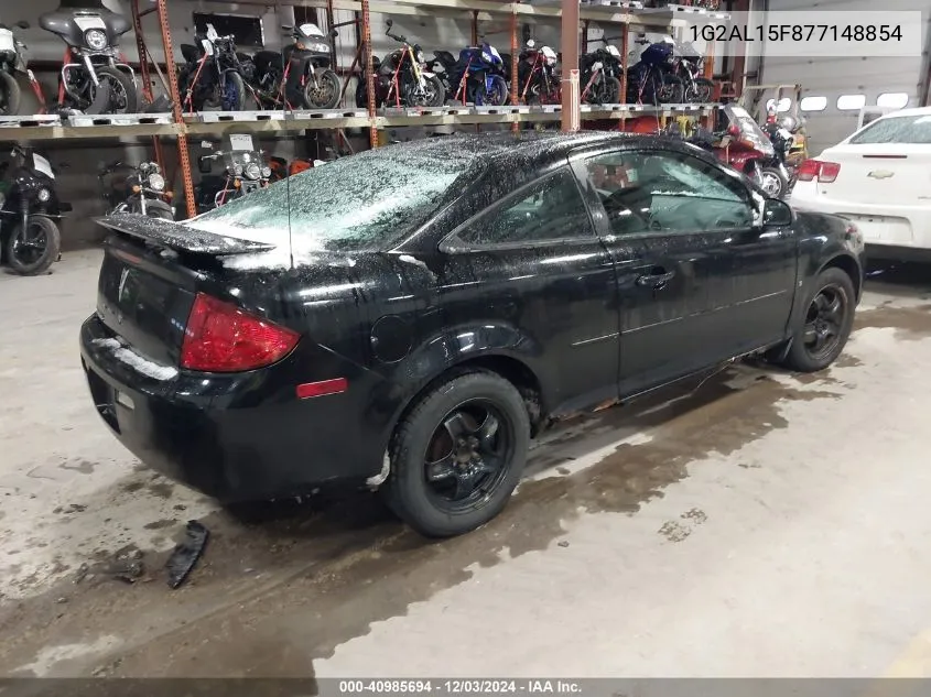 2007 Pontiac G5 VIN: 1G2AL15F877148854 Lot: 40985694