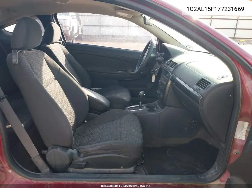 2007 Pontiac G5 VIN: 1G2AL15F177231669 Lot: 42086051