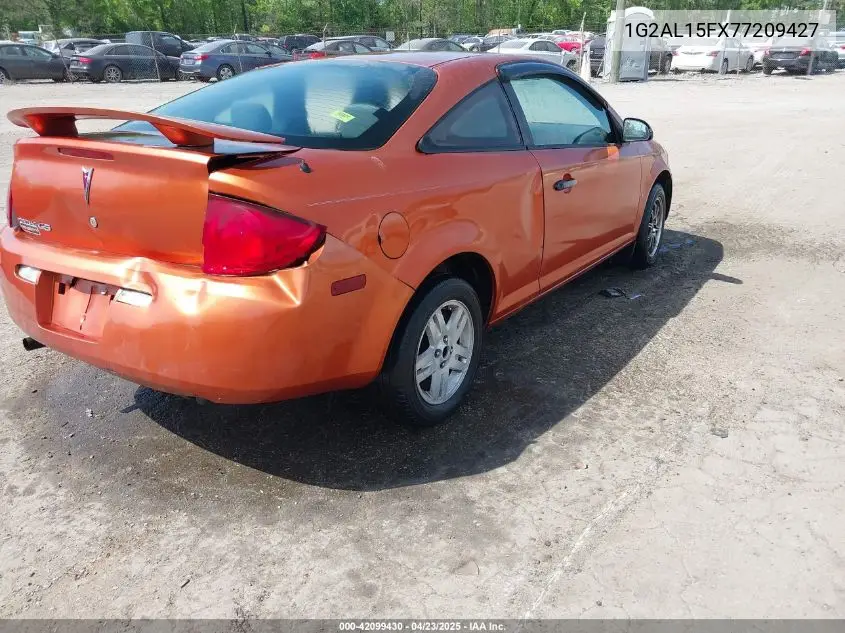 2007 Pontiac G5 VIN: 1G2AL15FX77209427 Lot: 42099430