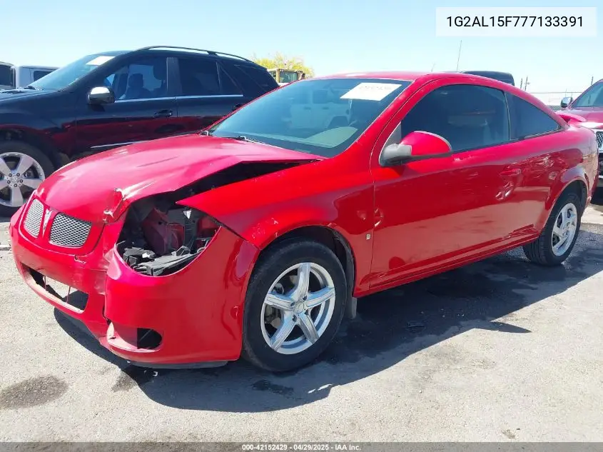 2007 Pontiac G5 VIN: 1G2AL15F777133391 Lot: 42152429