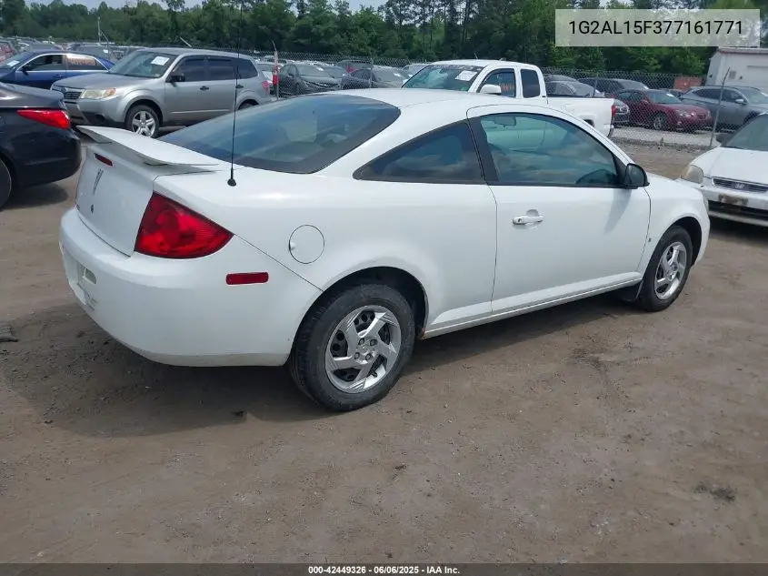2007 Pontiac G5 VIN: 1G2AL15F377161771 Lot: 42449326