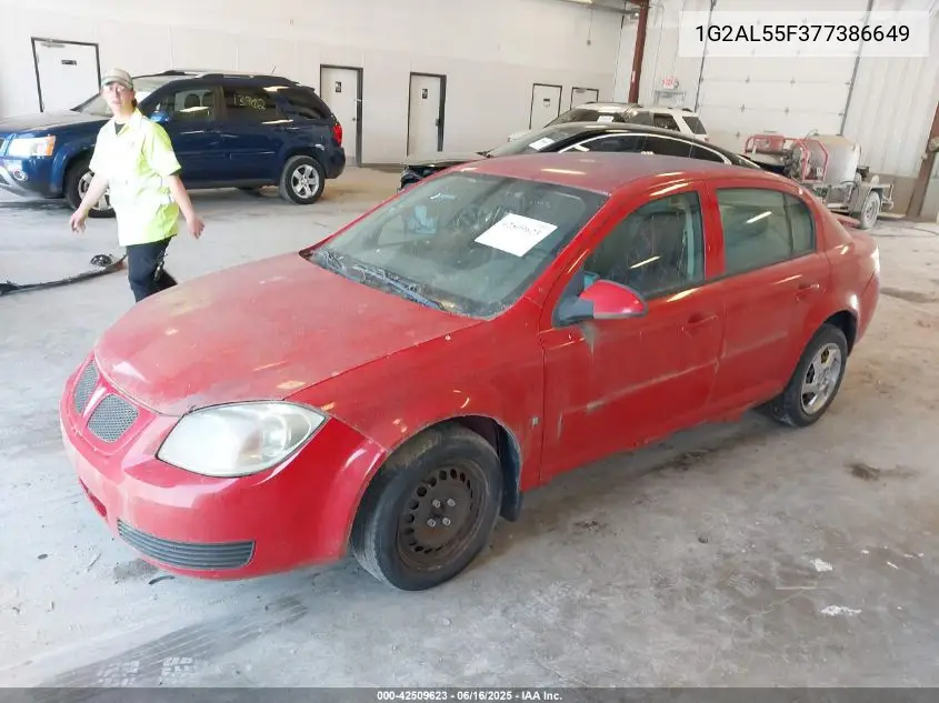2007 Pontiac G5 Se VIN: 1G2AL55F377386649 Lot: 42509623