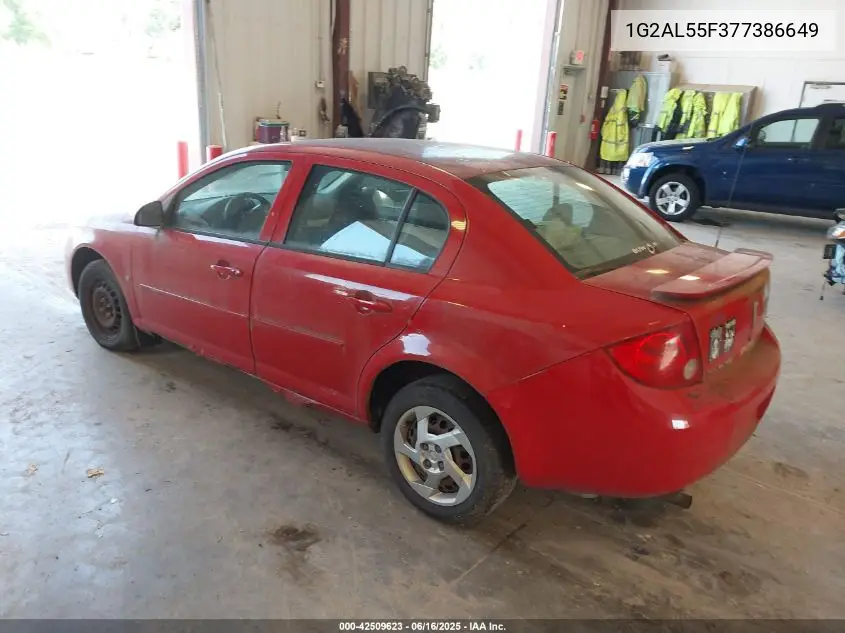 2007 Pontiac G5 Se VIN: 1G2AL55F377386649 Lot: 42509623