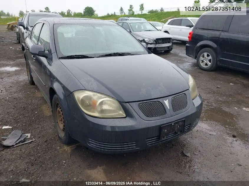 2008 Pontiac G5 Se VIN: 1G2AL55F287351408 Lot: 12333414