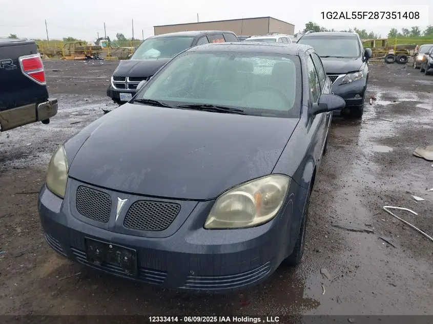 2008 Pontiac G5 Se VIN: 1G2AL55F287351408 Lot: 12333414