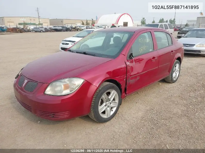 2008 Pontiac G5 Se VIN: 1G2AL55F887141895 Lot: 12336295
