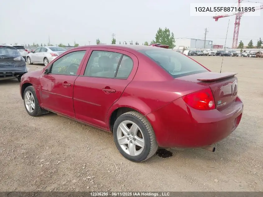2008 Pontiac G5 Se VIN: 1G2AL55F887141895 Lot: 12336295