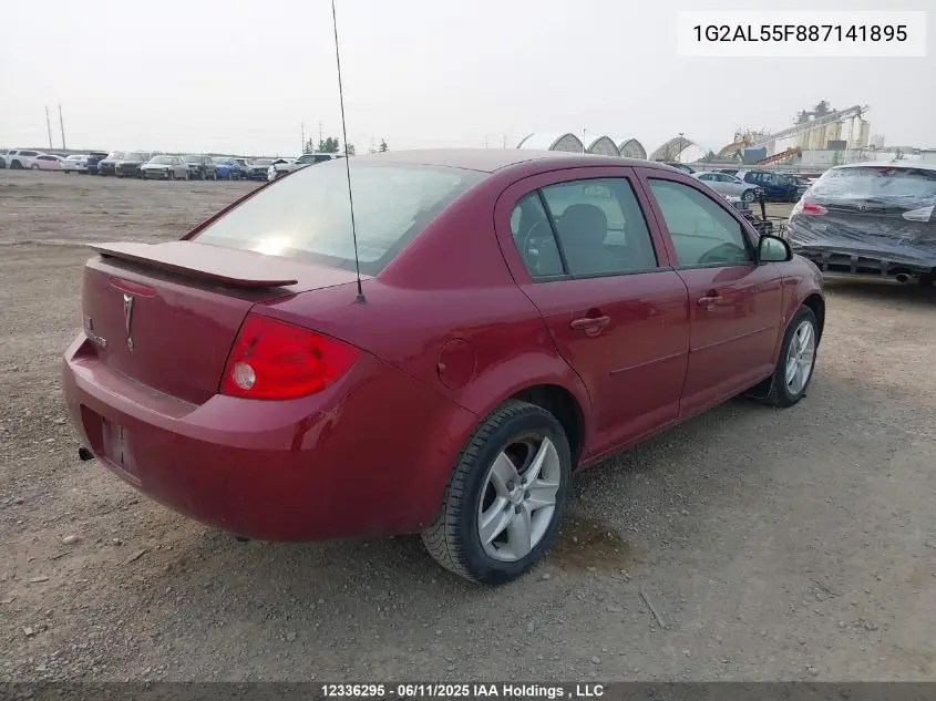 2008 Pontiac G5 Se VIN: 1G2AL55F887141895 Lot: 12336295