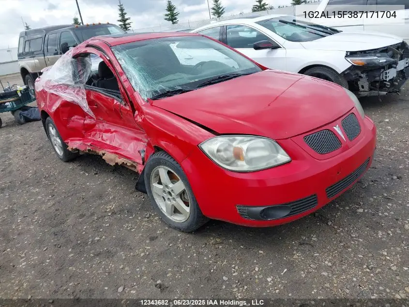 2008 Pontiac G5 Se VIN: 1G2AL15F387171704 Lot: 12343682