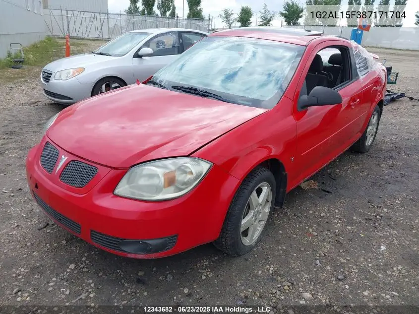 2008 Pontiac G5 Se VIN: 1G2AL15F387171704 Lot: 12343682