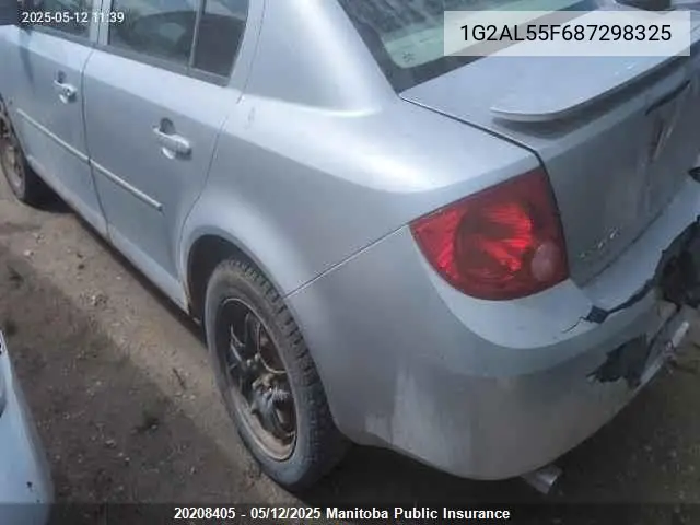 2008 Pontiac G5 Se VIN: 1G2AL55F687298325 Lot: 20208405