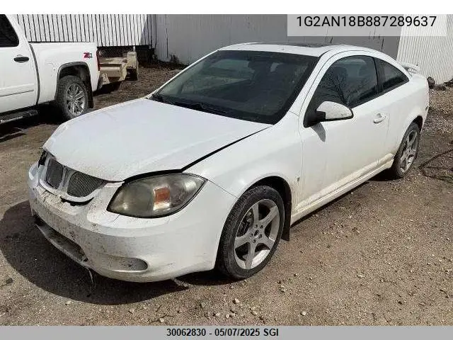 2008 Pontiac G5 Gt VIN: 1G2AN18B887289637 Lot: 30062830