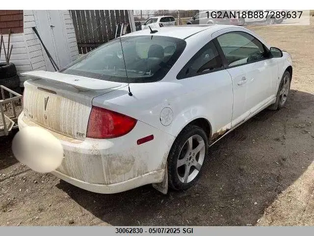 2008 Pontiac G5 Gt VIN: 1G2AN18B887289637 Lot: 30062830