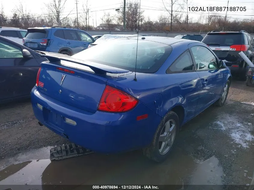 2008 Pontiac G5 VIN: 1G2AL18F887188705 Lot: 40978694