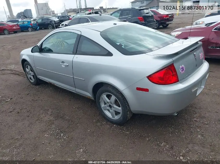 2008 Pontiac G5 Se VIN: 1G2AL15F887301170 Lot: 42121724