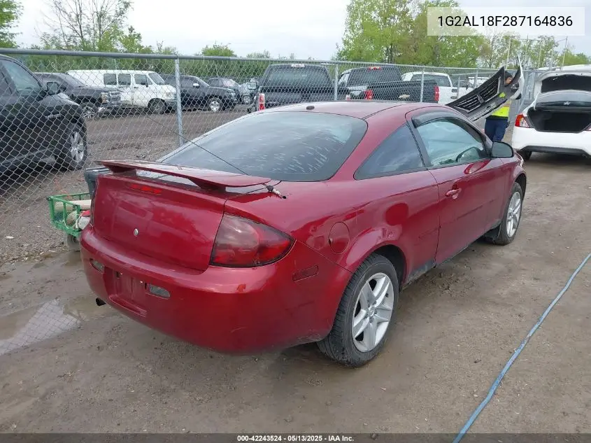 2008 Pontiac G5 VIN: 1G2AL18F287164836 Lot: 42243524