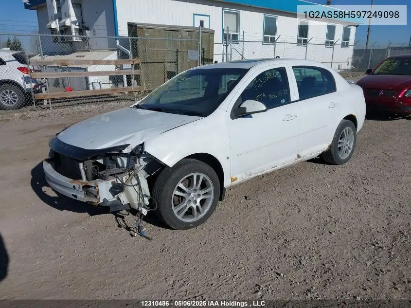 2009 Pontiac G5 Se VIN: 1G2AS58H597249098 Lot: 12310486