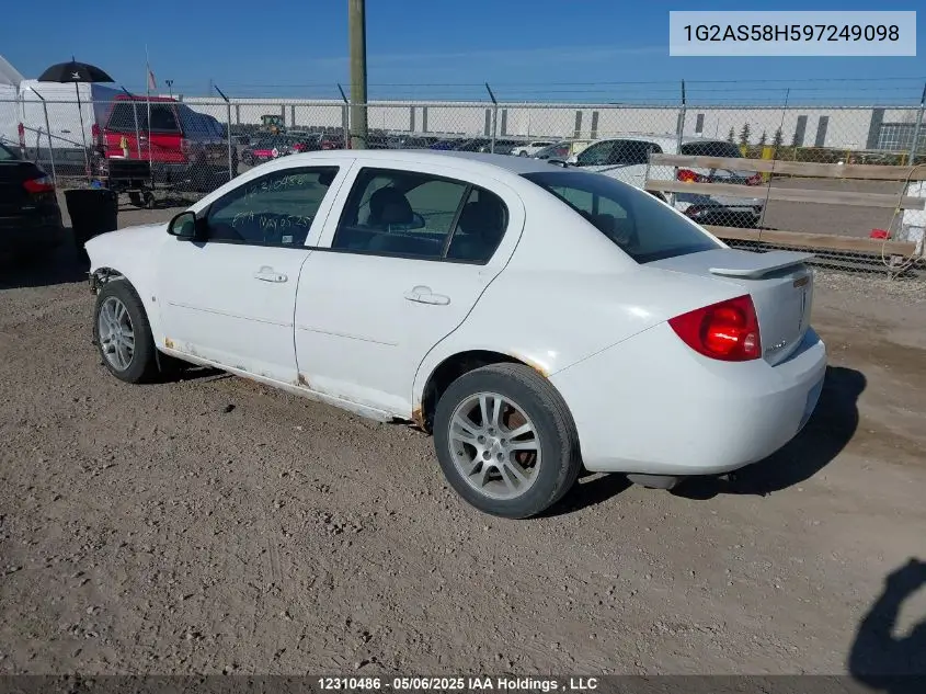 2009 Pontiac G5 Se VIN: 1G2AS58H597249098 Lot: 12310486