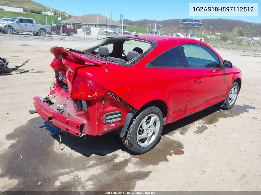 2009 Pontiac G5 VIN: 1G2AS18H597112512 Lot: 42033611