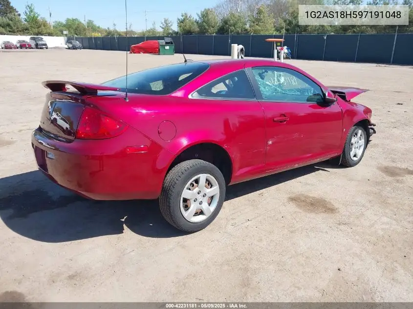 2009 Pontiac G5 VIN: 1G2AS18H597191048 Lot: 42231181