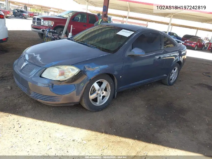 2009 Pontiac G5 VIN: 1G2AS18H197242819 Lot: 42444492