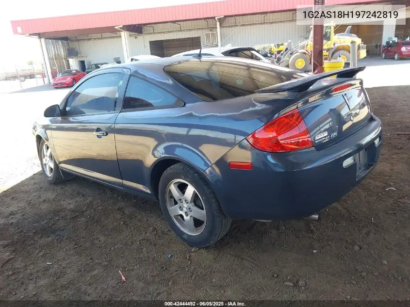 2009 Pontiac G5 VIN: 1G2AS18H197242819 Lot: 42444492