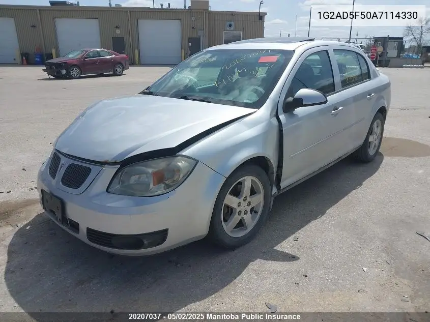 2010 Pontiac G5 Se VIN: 1G2AD5F50A7114330 Lot: 20207037