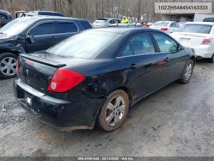 2005 Pontiac G6 Gt VIN: 1G2ZH548454163333 Lot: 41561620