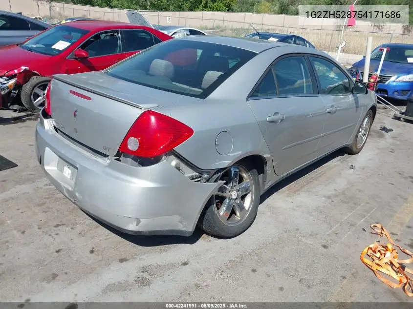 2005 Pontiac G6 Gt VIN: 1G2ZH528754171686 Lot: 42241991