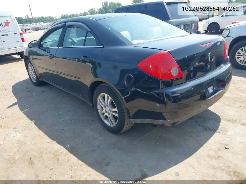 2005 Pontiac G6 VIN: 1G2ZG528554140262 Lot: 42592728