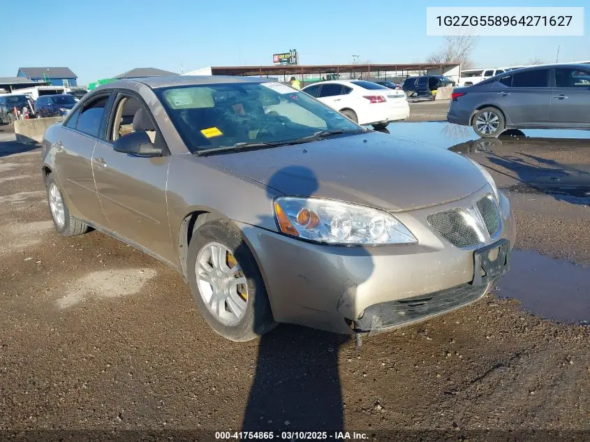 2006 Pontiac G6 VIN: 1G2ZG558964271627 Lot: 41754865