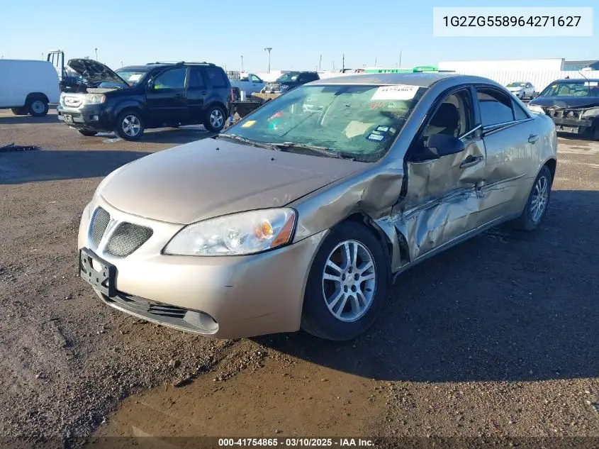 2006 Pontiac G6 VIN: 1G2ZG558964271627 Lot: 41754865