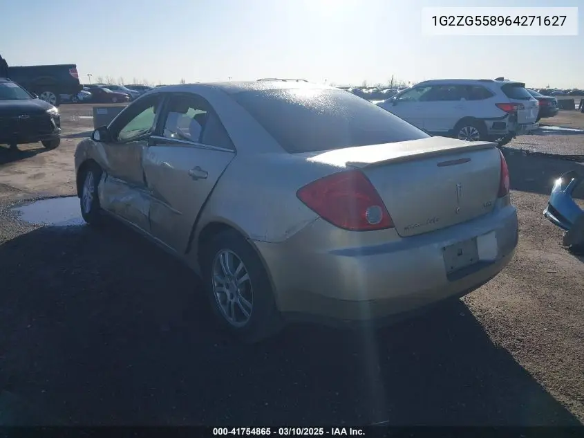 2006 Pontiac G6 VIN: 1G2ZG558964271627 Lot: 41754865