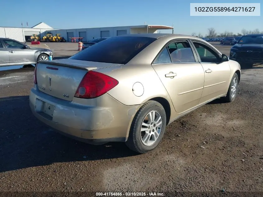2006 Pontiac G6 VIN: 1G2ZG558964271627 Lot: 41754865