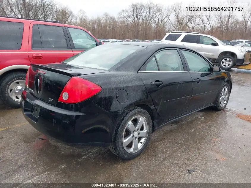 2006 Pontiac G6 Gt VIN: 1G2ZH558564291757 Lot: 41823407