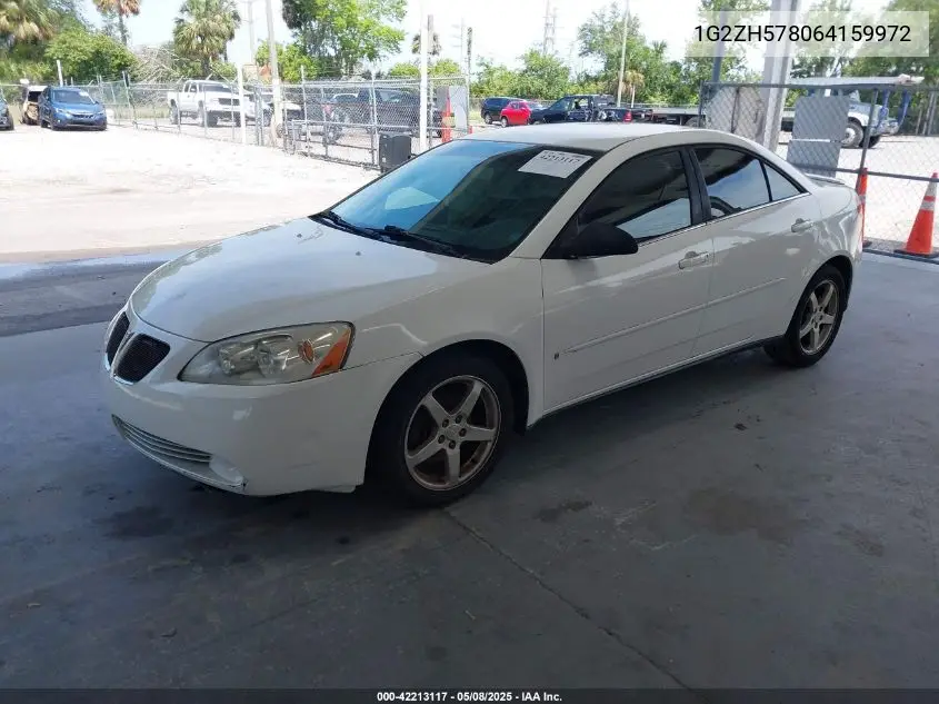2006 Pontiac G6 Gt VIN: 1G2ZH578064159972 Lot: 42213117