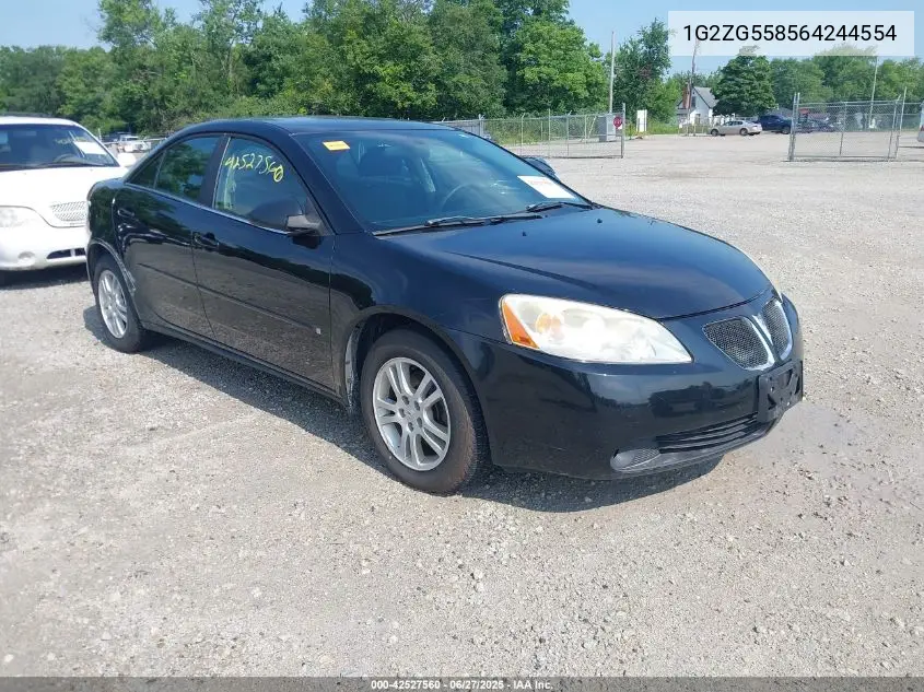 2006 Pontiac G6 VIN: 1G2ZG558564244554 Lot: 42527560