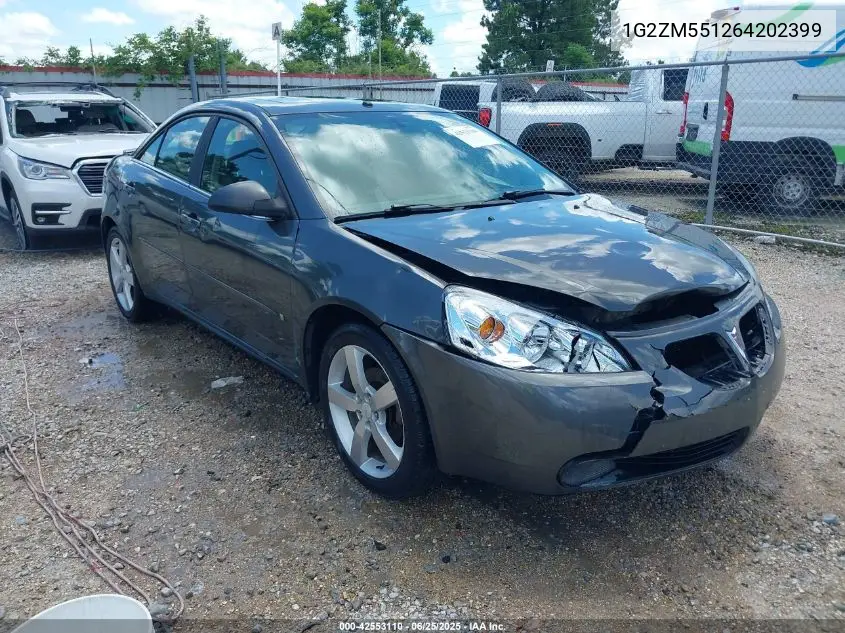 2006 Pontiac G6 Gtp VIN: 1G2ZM551264202399 Lot: 42553110
