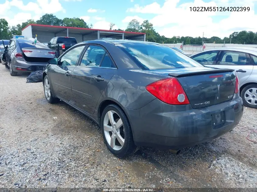 2006 Pontiac G6 Gtp VIN: 1G2ZM551264202399 Lot: 42553110