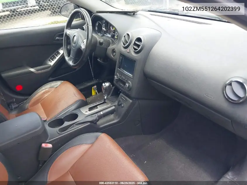 2006 Pontiac G6 Gtp VIN: 1G2ZM551264202399 Lot: 42553110