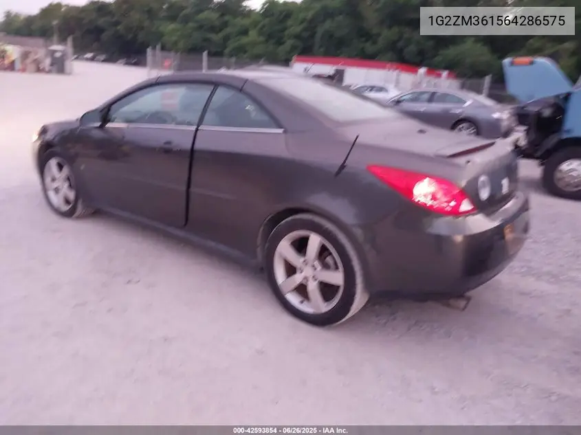 2006 Pontiac G6 Gtp VIN: 1G2ZM361564286575 Lot: 42593854