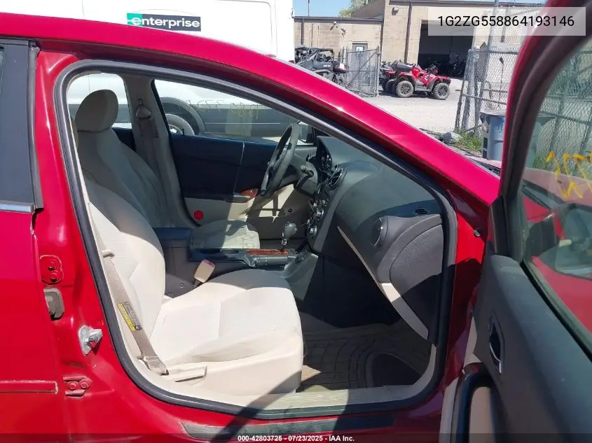 2006 Pontiac G6 VIN: 1G2ZG558864193146 Lot: 42803725