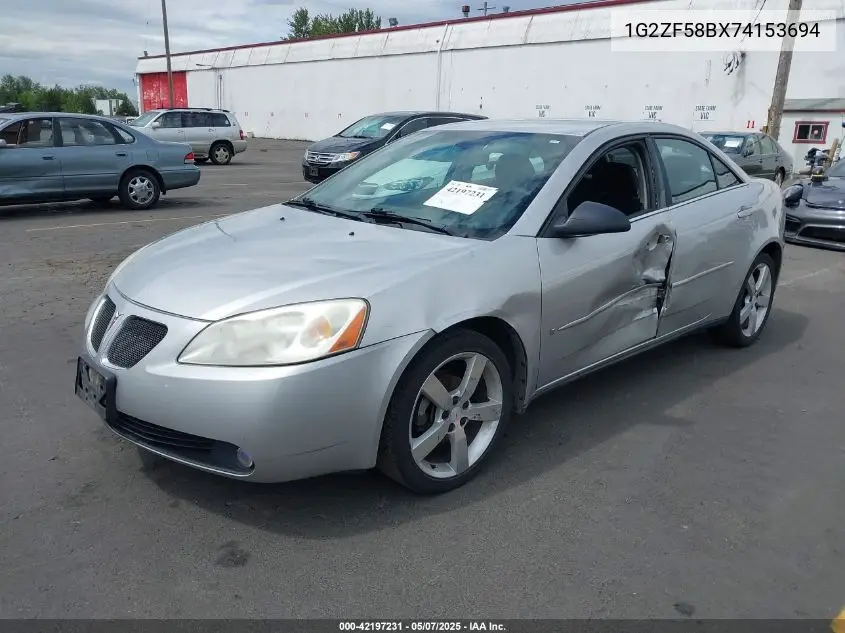 2007 Pontiac G6 Value Leader VIN: 1G2ZF58BX74153694 Lot: 42197231