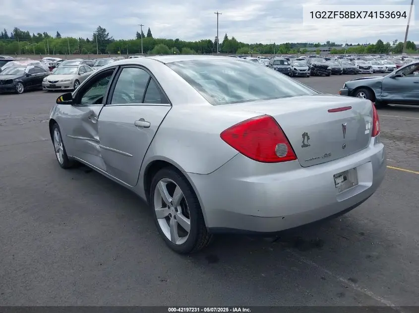 2007 Pontiac G6 Value Leader VIN: 1G2ZF58BX74153694 Lot: 42197231
