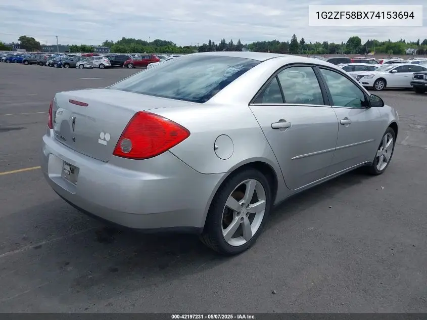 2007 Pontiac G6 Value Leader VIN: 1G2ZF58BX74153694 Lot: 42197231