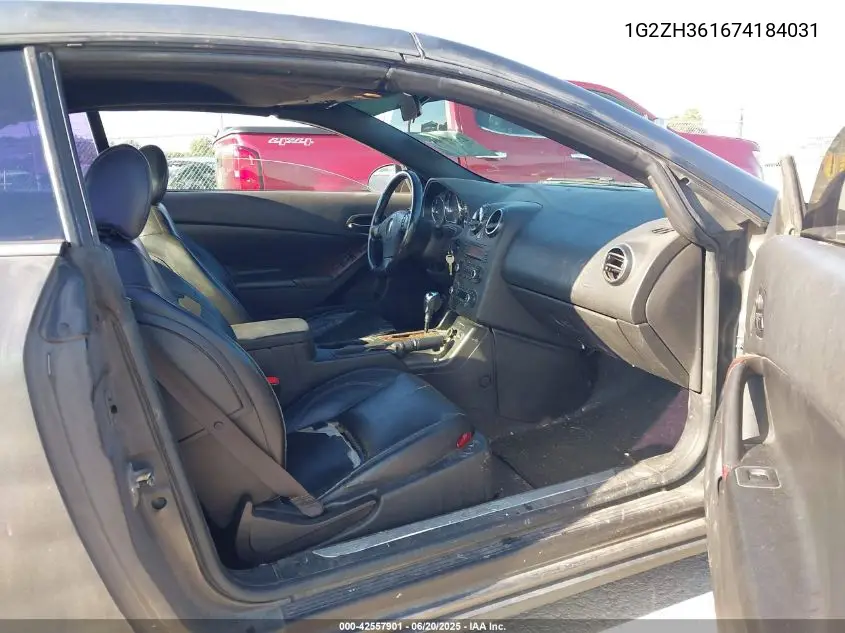 2007 Pontiac G6 Gt VIN: 1G2ZH361674184031 Lot: 42557901