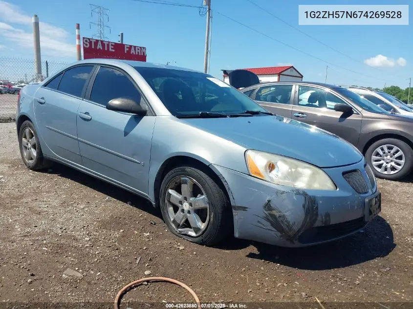 2007 Pontiac G6 Gt VIN: 1G2ZH57N674269528 Lot: 42623880